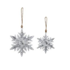 Metal Snowflake Ornaments Set 2020200538 New